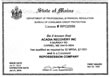 State of Maine Recovery License